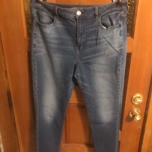 High rise jegging crop